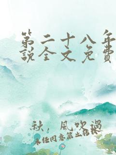 第二十八年春小说全文免费