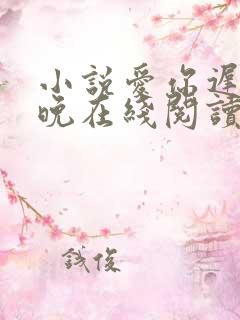小说爱你迟而不晚在线阅读免费