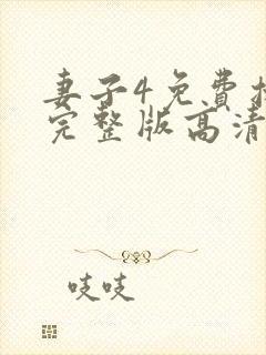 妻子4免费播放完整版高清韩剧