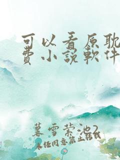 可以看原耽的免费小说软件