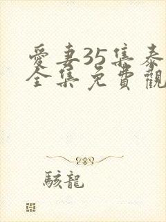 爱妻35集泰剧全集免费观看国语版