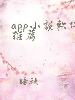 app小说软件推荐
