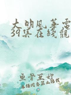 大明风华电视剧39集在线观看