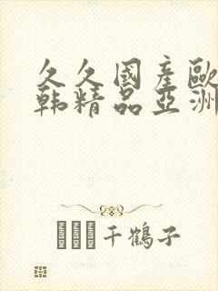 久久国产欧美日韩精品亚洲