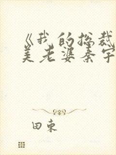 《我的总裁白富美老婆秦宇小说》