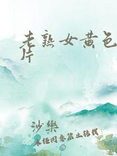 老熟女黄色一级片