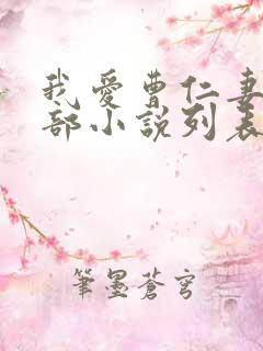我爱曹仁妻的全部小说列表