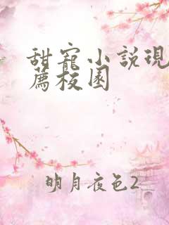 甜宠小说现言推荐校园