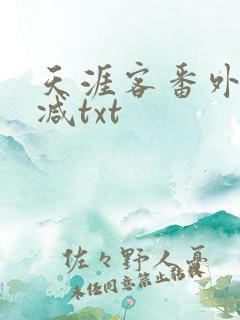 天涯客番外无删减txt
