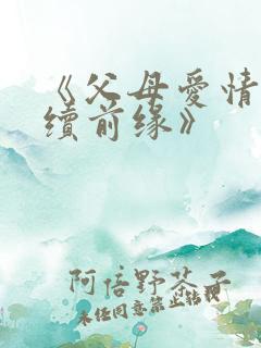 《父母爱情之再续前缘》
