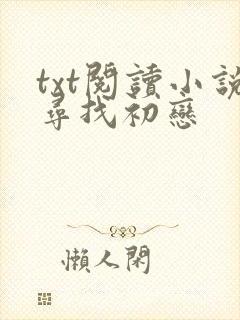 txt阅读小说寻找初恋