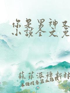 你是男神又怎样小说全文免费阅读