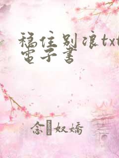 稳住别浪txt电子书