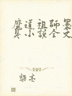 魔道祖师墨香铜臭小说全文免费看