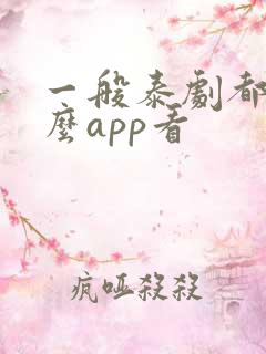 一般泰剧都用什么app看
