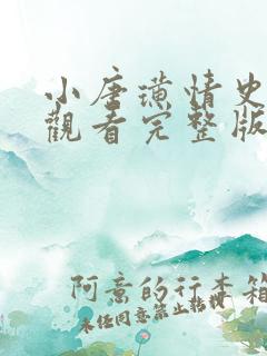 小唐璜情史免费观看完整版