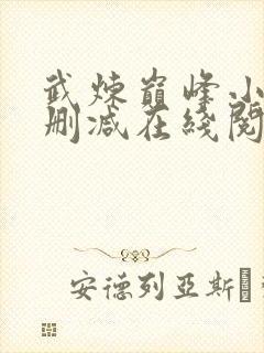 武炼巅峰小说无删减在线阅读
