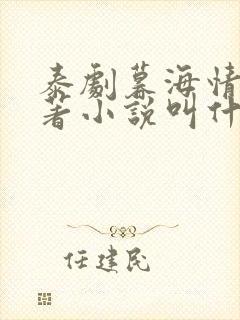 泰剧暮海情深原著小说叫什么