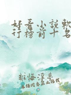 好看小说软件排行榜前十名