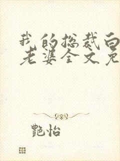 我的总裁白富美老婆全文免费下载