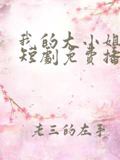 我的大小姐老婆短剧免费播放全集