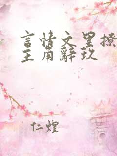 言情文里撩直男主角辞玖