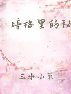 暗格里的秘密在