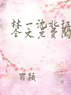 林一沈北征小说全文免费阅读