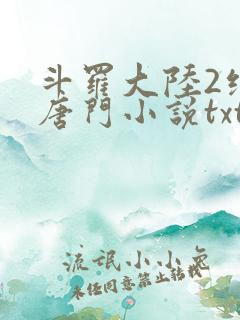 斗罗大陆2绝世唐门小说txt下载