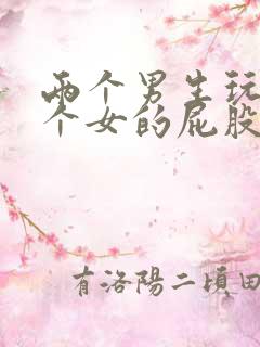 两个男生玩弄一个女的屁股眼小说