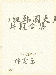 r级韩国大尺度片段合集