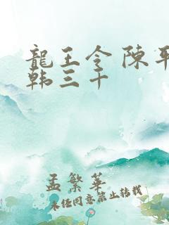 龙王令 陈平 韩三千