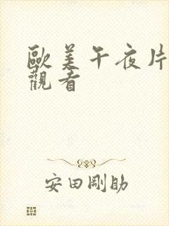 欧美午夜片在线观看