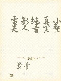 电影纯真小镇的夫人看完整版