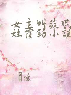 女主叫苏眠男主姓霍的小说