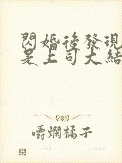 闪婚后发现老公是上司大结局