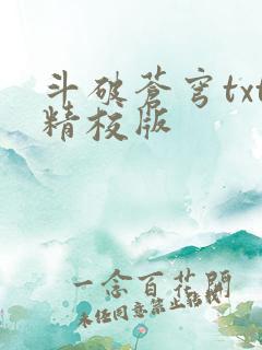 斗破苍穹txt精校版