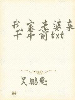 我家老婆来自一千年前txt