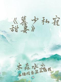 《慕少私宠闪婚甜妻》