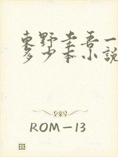 东野圭吾一共有多少本小说