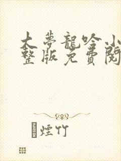 大梦龙吟小说完整版免费阅读