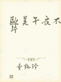 欧美午夜不卡淫片