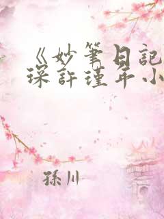 《妙笔日记》何琛许瑾年小说免费