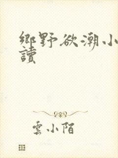 乡野欲潮小说阅读