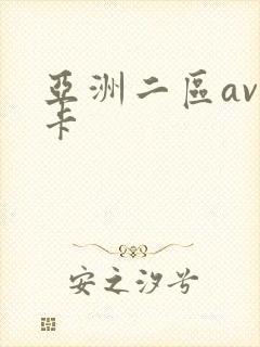 亚洲二区av不卡