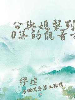 公与媳系列100集的观看方式