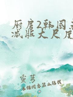 厨房2韩国未删减版大尺度电影