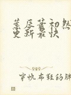 叶辰萧初然哪里更新最快