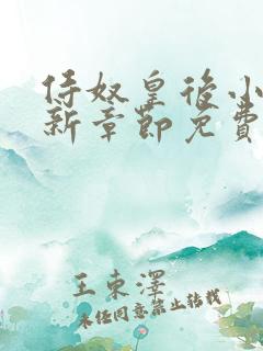 侍奴皇后小说最新章节免费阅读