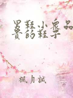 男鞋小众品牌不贵的鞋子